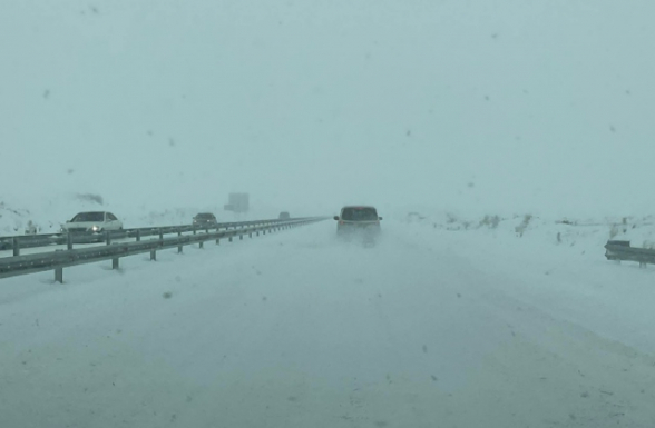 Գյումրի-Երևան միջպետական մայրուղին այս վիճակում է